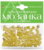 Мозаика декоративная керамическая  8x8мм 100шт желтый