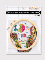 Набор для вышивания крестиком "Draw Me! Морская фауна" 15см Набор для вышивания крестиком "Draw Me! Морская фауна" 15см