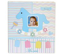 Фотокнига 23*28см + рамка 10*15см Our baby голубой