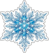Украшение на скотче 10*10см "Снежинка"