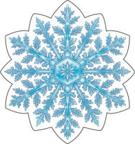 Украшение на скотче 10*10см "Снежинка"