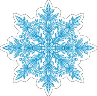 Украшение на скотче 10*10см "Снежинка"