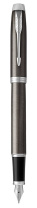 Parker IM Core Перьевая ручка  F321 Dark Espresso CT F сталь нержавеющая