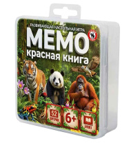 Игра Мемо "Красная книга" (52 карточки), пластик.бокс