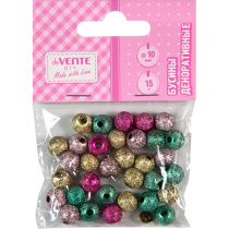 Бусины пласт. "deVENTE. DIY Color Burst"  10мм 15г., ассорти цветов