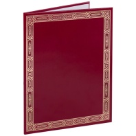 Папка адресная бумвинил бордовый, "Рамка", формат А4, STAFF, 121919 Папка адресная бумвинил бордовый, "Рамка", формат А4, STAFF, 121919