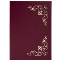 Папка адресная бумвинил с виньеткой, формат А4, бордовая, индивидуальная упаковка, STAFF "Basic", 129575 Папка адресная бумвинил с виньеткой, формат А4, бордовая, индивидуальная упаковка, STAFF "Basic", 129575