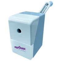 Точилка механическая ЮНЛАНДИЯ "Cats", для чернографитных и цветных карандашей, корпус голубой, 272001 Точилка механическая ЮНЛАНДИЯ "Cats", для чернографитных и цветных карандашей, корпус голубой, 272001