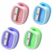 Точилка ЮНЛАНДИЯ "COLOR PASTEL", двуцветная, пастельные цвета ассорти, хххххх, 272505 Точилка ЮНЛАНДИЯ "COLOR PASTEL", двуцветная, пастельные цвета ассорти, хххххх, 272505