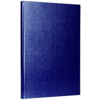 Блокнот А5 167х216мм, 80л, твёрдый, бумвинил METALLIC, клетка, блок 5цв, HATBER, синий, 084780, 80ББ5В1