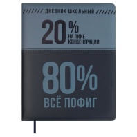 Дневник универсальн. обл. кожзам, тв.пер. "Фразы с характером" ляссе, 48 л.