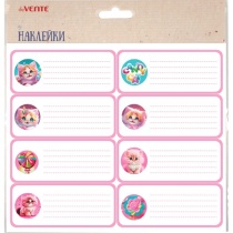 Набор наклеек для тетрадей "deVENTE. Candy Cat" 40x96 мм, 8 шт,