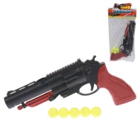 Игрушка пистолет 23см с пулями