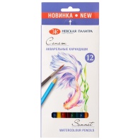 Карандаши цвет. акварельные 12цв  Сонет