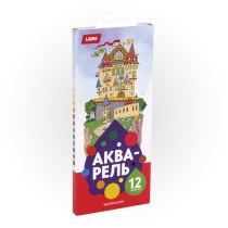 Акварельные краски 12цв. Lori "Сказка", пластик., б/к