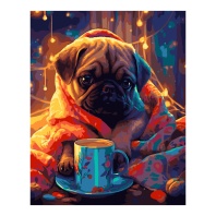 Картина по номерам на картоне 40*50см "Домашний уют"