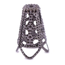 Розетка для бус   DC-004/5   16 мм  2 мм  5 шт 03 под черный никель