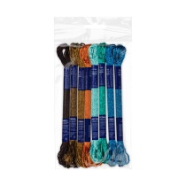 Набор ниток мулине "Gamma" 100% вискоза, 8м , Марокканская мозаика, 8шт