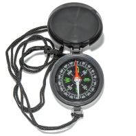 Компас 45 мм. круглый с крышкой на шнурке