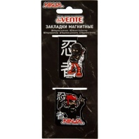 Набор закладок магнитных  2шт., "Ninja" 2*5см