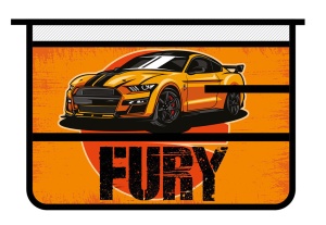 Папка д/труда А4 (325*230*100) 1отд. молния сверху, пластик "Fury"