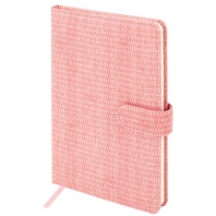 Еженедельник датированный 2026 А5 145х215мм BRAUBERG Augustus, под кожу, розовый, 117163