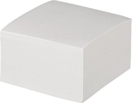 Блок бумаги для записи  (90*90*50мм) белый, непроклеенный,  пл. 65 г/м2