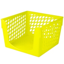 Подставка под бумажный блок (90*90*70мм) Офис-Класс, желтая