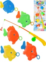 Рыбалка "Веселый рыбак" 5 рыбок, удочка