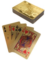 Карты игральные 54шт,  "100 Евро" золото