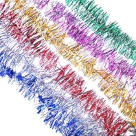 Мишура d=  6см, 2м, ПВХ, 6 цветов