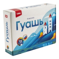 Гуашь 12цв 240мл "Классика"