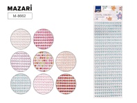 Стразы клеевые "Ассорти" акриловые, 22*9,5см, 8 диз.