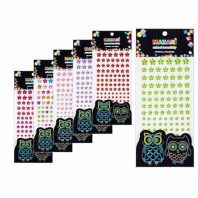 Стразы клеевые "Цветы" акриловые, 101шт, ассорти