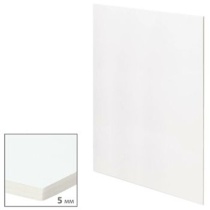 Пенокартон  50*70см , 5мм, плотность 370 г/м2, матовый белый