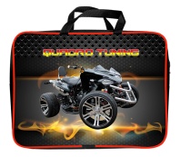 Папка А4 (360*270*80) с ручками, молния, ткань "Квадротюнинг "