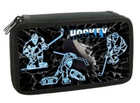 Пенал 2 отд. (190*110*40) молния, ткань "Шайбу!"