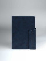 Ежедневник дат. 2026г А5 176л., кожзам, тв.пер. "#Думай как миллиардер. Тиволи глосс синий"