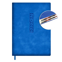 Ежедневник дат. 2026г А6 176л., кожзам, мягк.пер. "#Думай как миллиардер. Тиволи глосс синий"