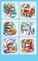 Наклейки новогодние "Символ года" 15*9см