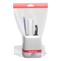 Набор настольный пластиковый ErichKrause Forte, Classic, белый с черной вставкой