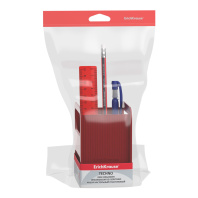 Набор настольный пластиковый ErichKrause Techno, Marsala, красный