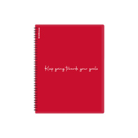 Папка файловая пластиковая на спирали ErichKrause Classic Words, с 30 прозрачными карманами, A4, кра