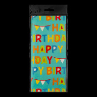 Набор ErichKrause Decor 4 листа упаковочной бумаги тишью Happy Birthday 50х70см