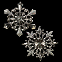 Украшение ErichKrause Снежинка кристальная 13см