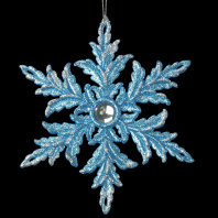 Украшение ErichKrause Снежинка пушистая 12см