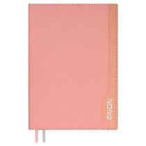 Ежедневник дат. 2026г А5 176л., кожзам, тв.пер. "#Думай как миллиардер. Джут розовый" ляссе