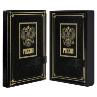 Ежедневник полудат. А5+ "Сариф черный" 192 л., тв.пер, зестежка-хлястик