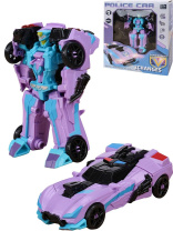Трансформер 21см "Полицейская машина", цвет микс