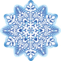 Украшение на скотче 10*10см "Снежинка"